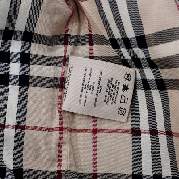 Burberry London Redcliff XS jacket coat quilted nova check lining navy - Picture 16 of 16